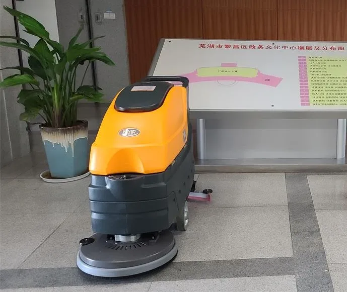 NanboM55 Walk-behind Floor Scrubber serving Fanchang District Government Service Center in Wuhu