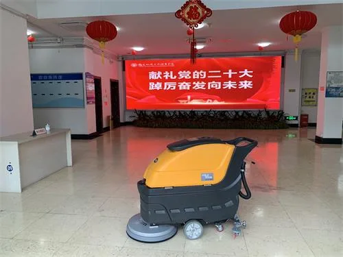 NanboM55A Self-driven Floor Scrubber serving a university in Fujian