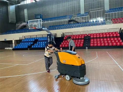 NanboM55 Walk-behind Floor Scrubber serving a university in Ma’anshan