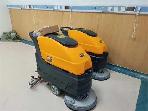 NanboM55 Walk-behind Floor Scrubber serving a hospital in Jiangxi