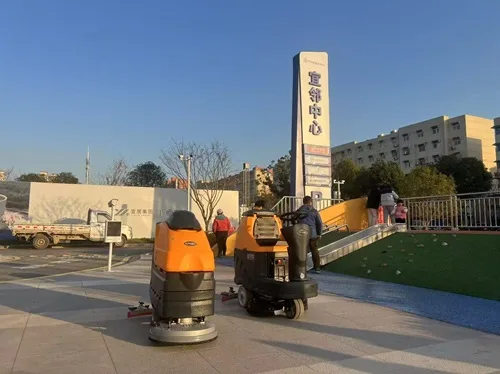 Nanbo Electric Floor Scrubber serving a shopping plaza in Wuhu