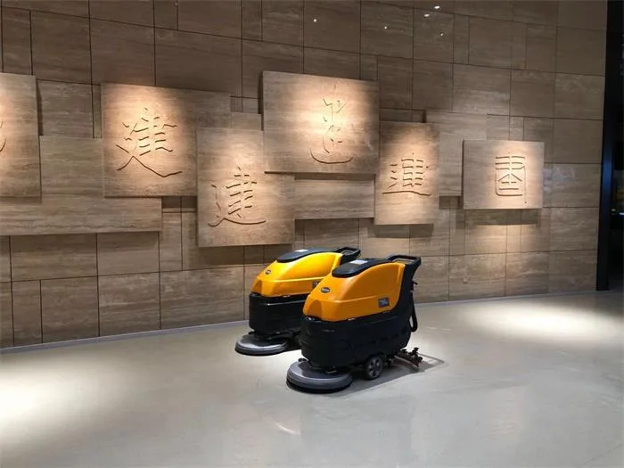 NanboM55 Walk-behind Floor Scrubber serving office buildings