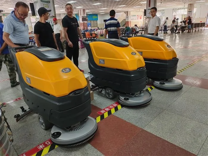 NanboM55 Walk-behind Floor Scrubber serving cafeterias