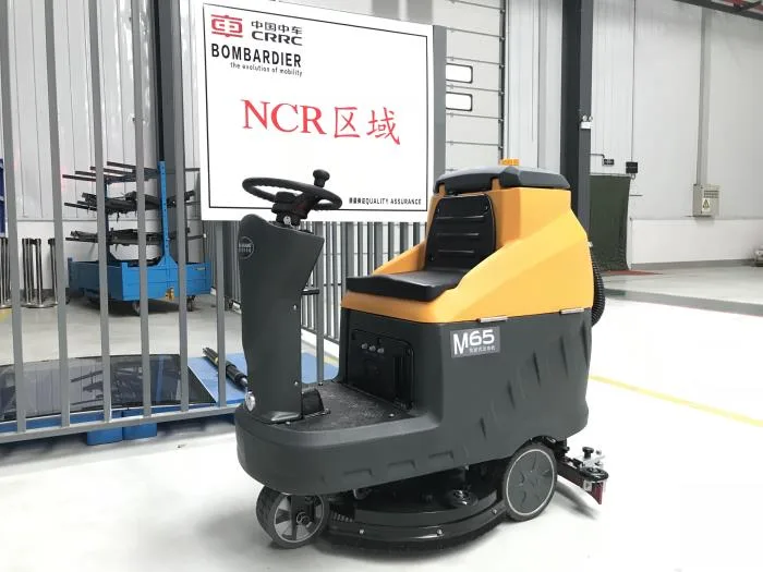 NanboM65 Ride-on Floor Scrubber serving Wuhu Rail Transit
