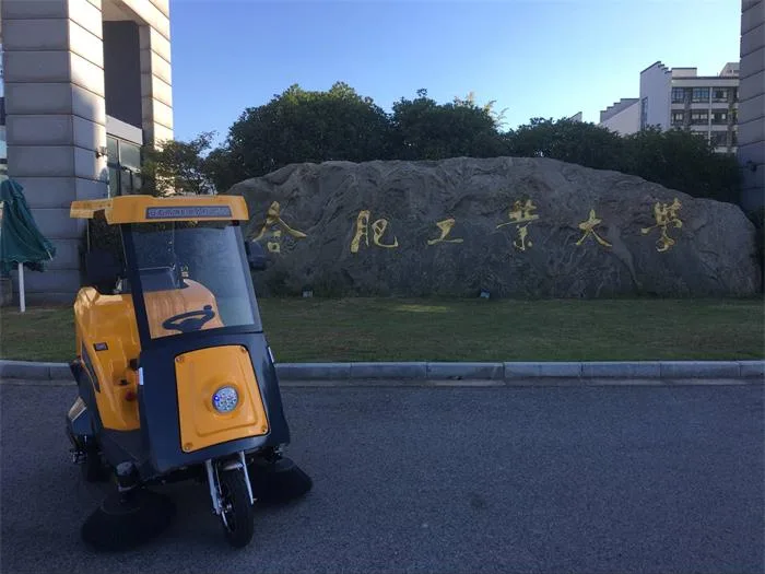 NanboC170 Semi-enclosed Road Sweeper serving a university in Hefei