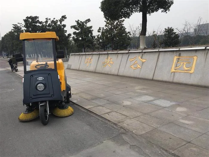 NanboC170 Semi-enclosed Road Sweeper serving a park in Wuhu