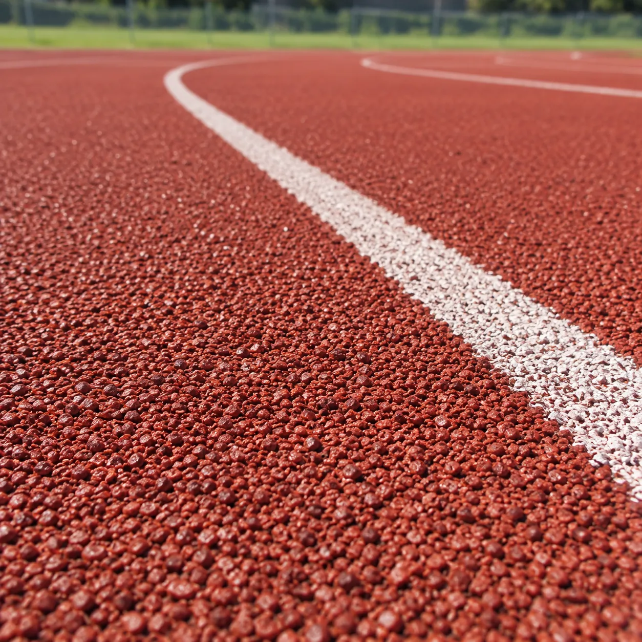 Synthetic running track